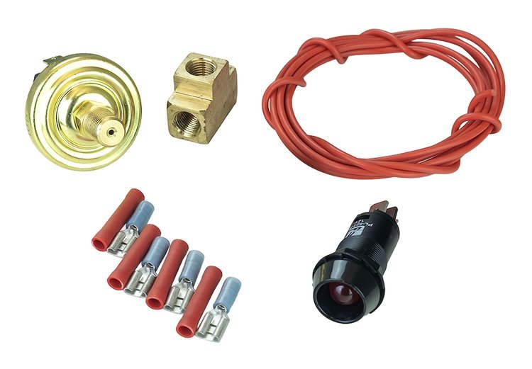 49520 Oil Pressure Warning Light Kit, Adjustable, 0-10 psi, LED