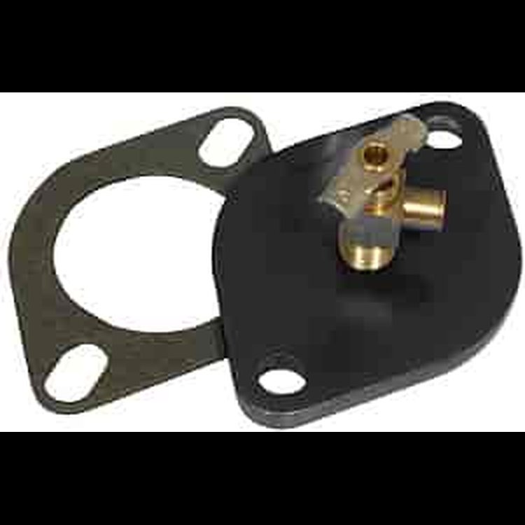 Billet Aluminum Water Neck Bleeder Plate Small Block Chevy & Big Block Chevy