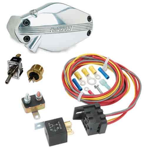 Polished Electric Water Pump Kit Small Block Chevy Includes:
