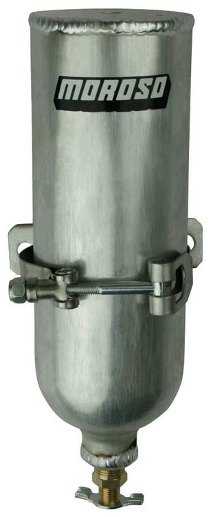 Radiator Overflow Catch Tank, 1-Quart Capacity, Billet Aluminum [Natural Finish]