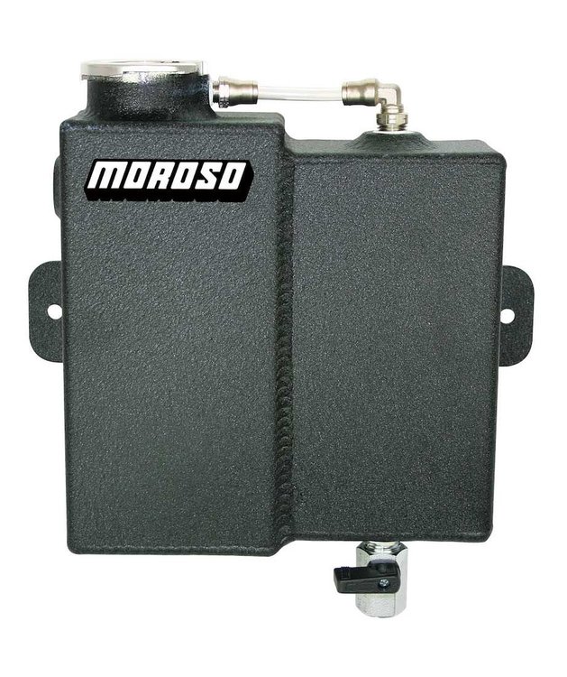 Universal Dual Coolant Expansion and Recovery Catch Tank Combination [Black]