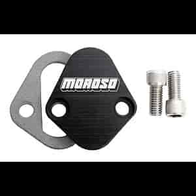Fuel Pump Block-Off Plate Big Block Chevy, 273-440 Chrysler, All Fords except 351C, 351M and 400