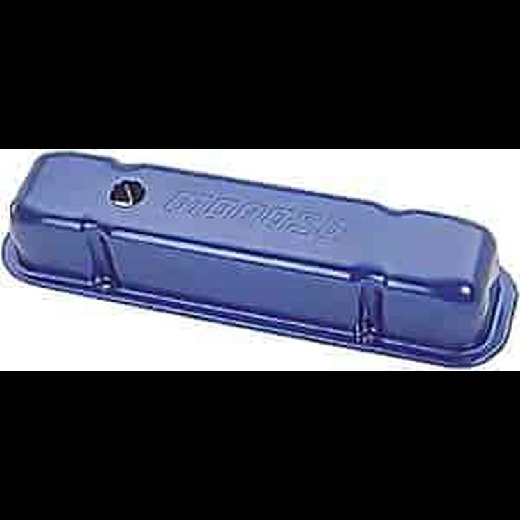 Aluminum Valve Covers Pontiac V-8 Blue Anodized Finish