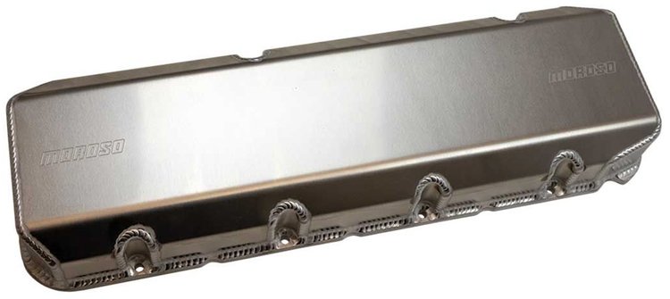 Fabricated Aluminum Valve Covers for Big Block Chevy w/Profiler, Reher-Morrison Cylinder Heads [12-Degree Spread Port]