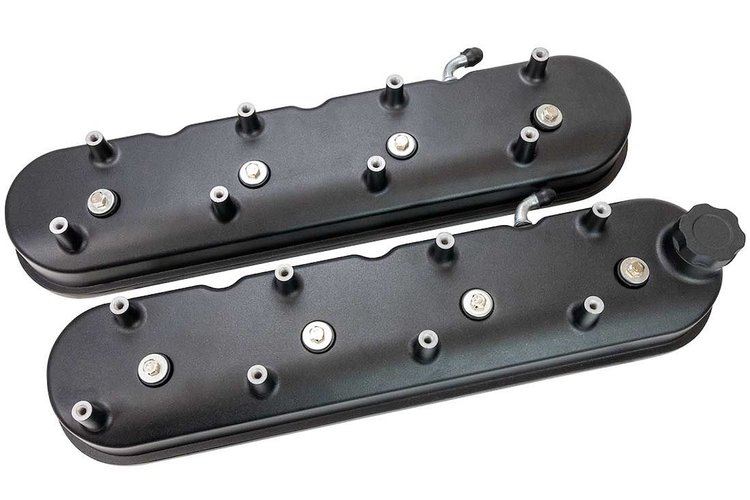 68507 Cast Aluminum Valve Covers for GM LS Series Engines with Ignition Coil Mounts