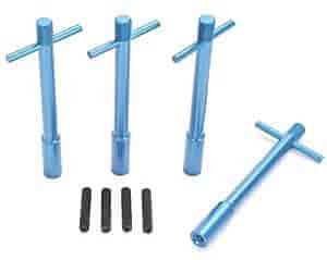 Blue 1/4"x20 4/pkg