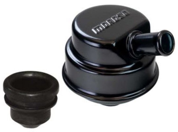 68782 Push-In Oil Separator Breather [Black Powder-Coat]