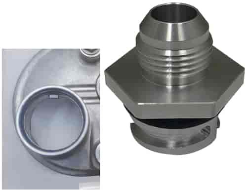 Oil Bung Fitting Kit -12AN for O.E.M. GM LS Single Tab Valve Cover