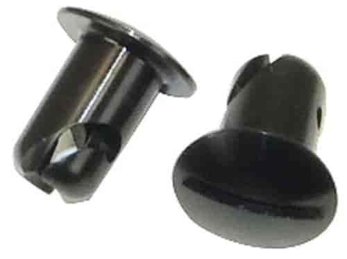Quick Fastener Aluminum OVAL HEAD 7/16 X .450 BLACK