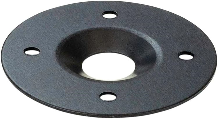 71496 Quick Fastener Reinforcing Plates [1 3/4 in. Outside Diameter, Black Anodized Finish]