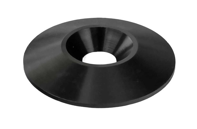 71686 Tapered 1.25 in. Aluminum Washer Set 10-Pack [Black Anodized]