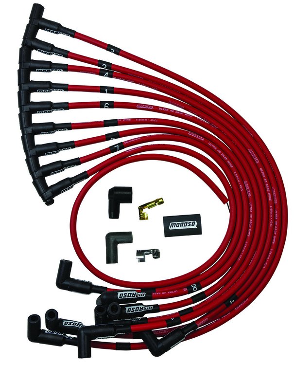 Ultra 40 Unsleeved Spark Plug Wire Set Small Block Chevy