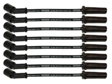 73747 Ultra 40 Black 8.5mm Spark Plug Wire Set for GM Gen III/IV LS, Gen V LT Engines w/o Aluminum Heat Shield (11 in.)