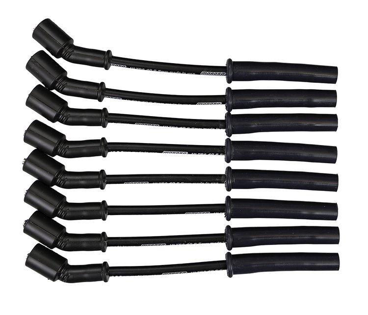Ultra 40 8.5mm Spark Plug Wire Set with Multi-Angle Boots for GM Gen V LT1/LT4 Corvette, Camaro, Truck and SUV [Black]