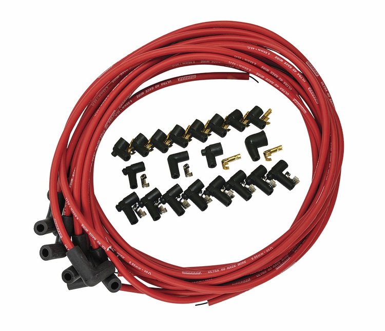Ultra 40 Unsleeved Spark Plug Wire Set Universal