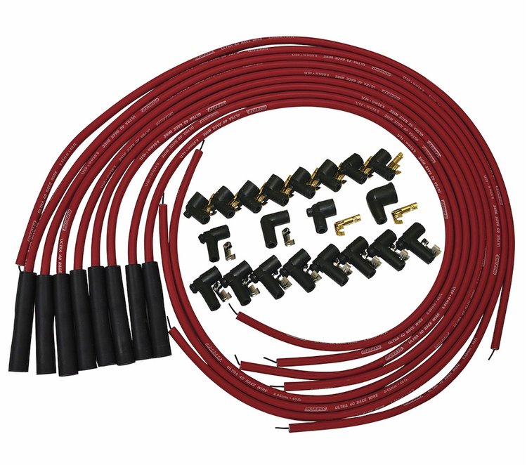 Ultra 40 Unsleeved Spark Plug Wire Set Universal