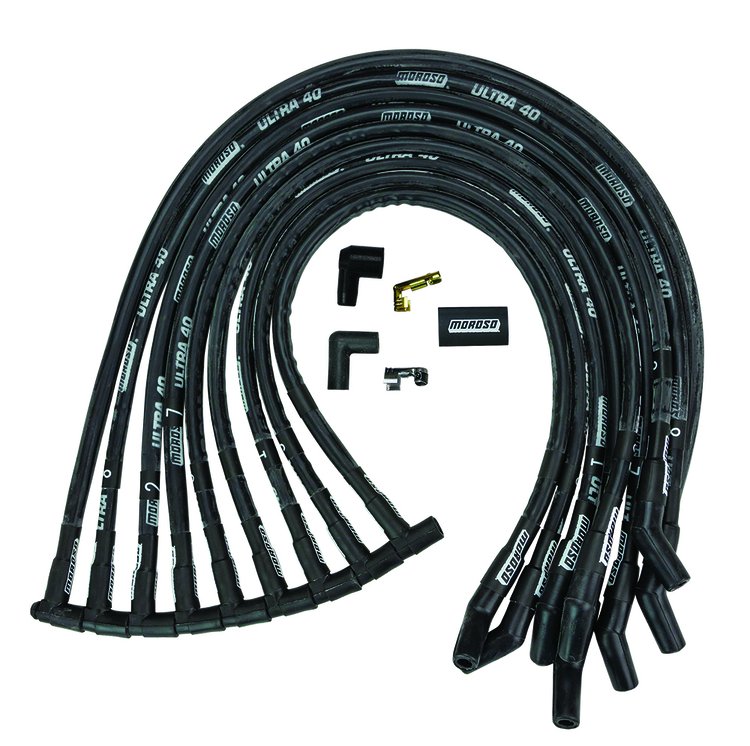 Ultra 40 Sleeved Spark Plug Wire Set Small Block Ford 351W