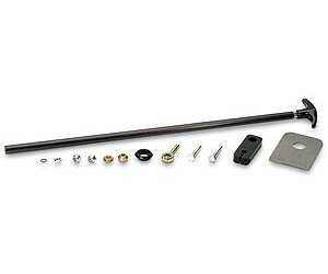 Push/Pull Battery Disconnect Mounting Kit Black Anodized