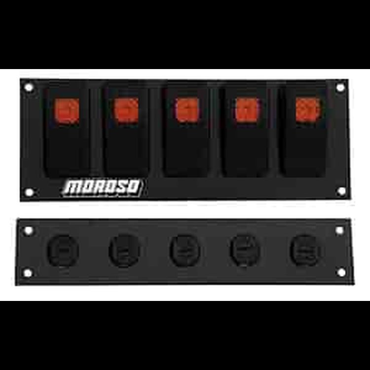 Rocker Switch Panel & Breaker Panel 5 On/Off Switches