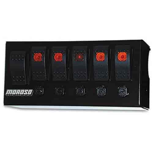 Cage-Mount Rocker Switch Panel Starter Plus 5 On/Off Switches