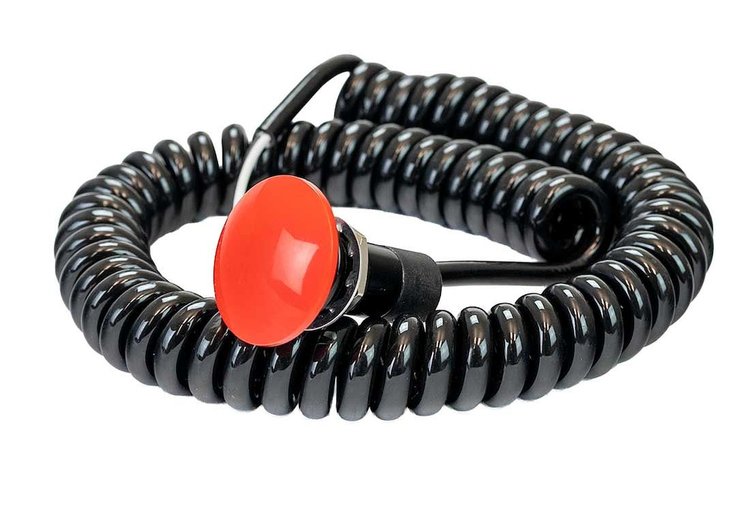74205 Transbrake/Bump Switch [Mushroom Button, Red]