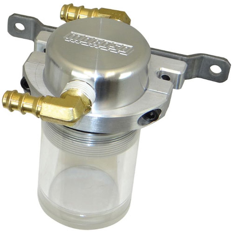 85682 Separator, Air Oil, Catch Can, Small Body, Universal, Clear Bottom
