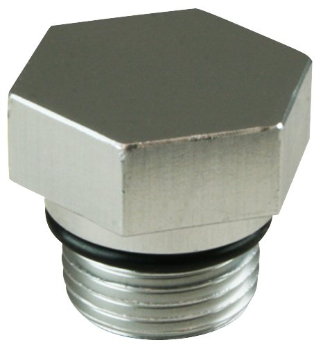Oil Pan Drain Plug 3/4 in.-16 Thread, 1 in. Hex Head - Clear Anodized Finish