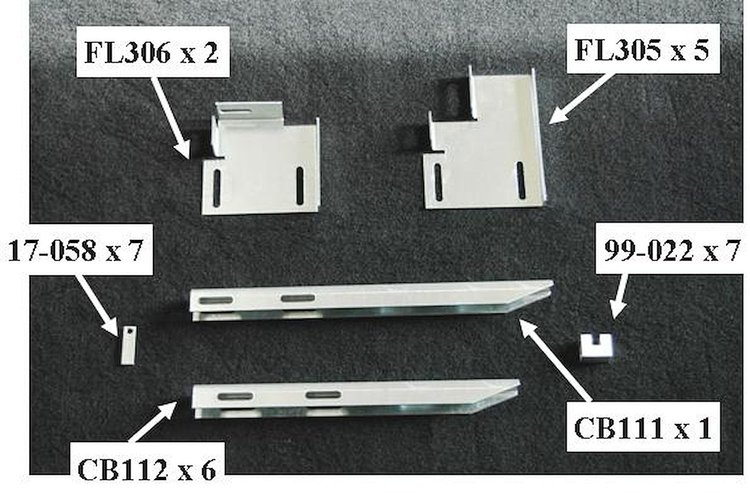 Factory Wide Step Running Board Bracket Kit for 2012-2021 Nissan NV 1500/2500/3500 Full Size Van