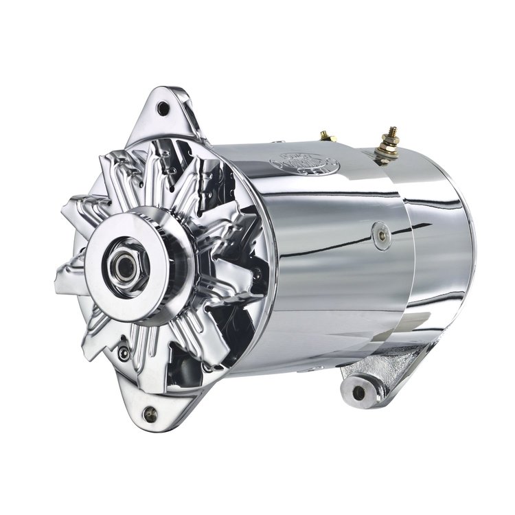 GM Long PowerGEN Alternator Chrome