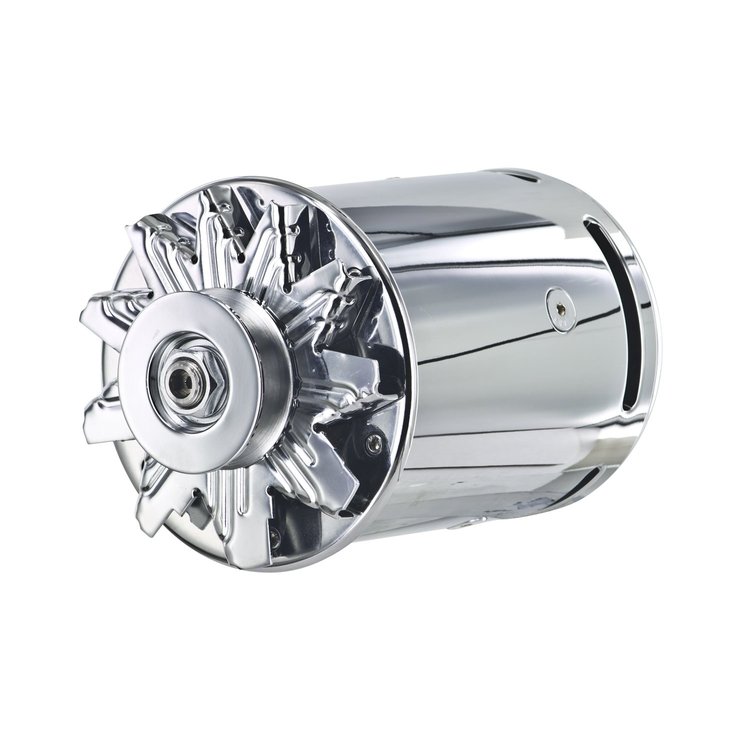Custom PowerGEN Custom Mount Alternator Chrome