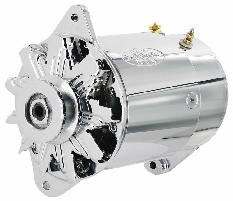 GM Short PowerGEN Alternator Chrome
