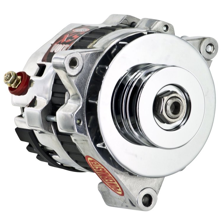 GM 5X5 Compact Race Alternator Polished