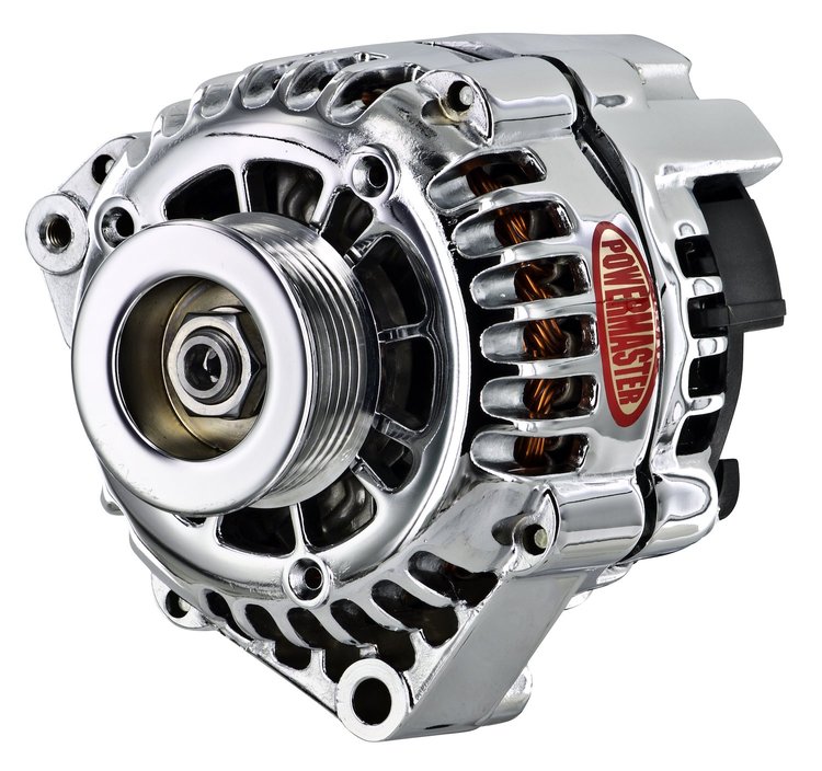 GM CS130D Offset Left Mount 4.65" Alternator Chrome