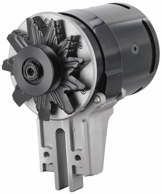  82021 PowerGEN Strap Mount Alternator for 1949-1953 Ford Flathead [Black]
