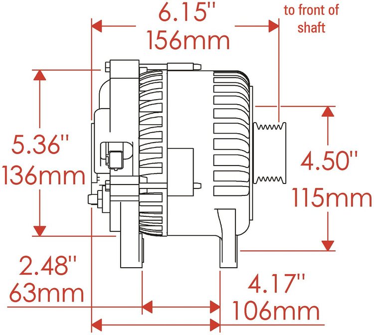 ALT FORD 6G NATURAL 120A