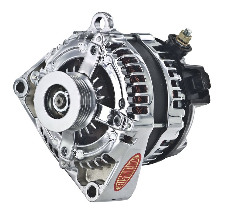 GM Alternator Chrome 1-Wire, Serpentine Pulley