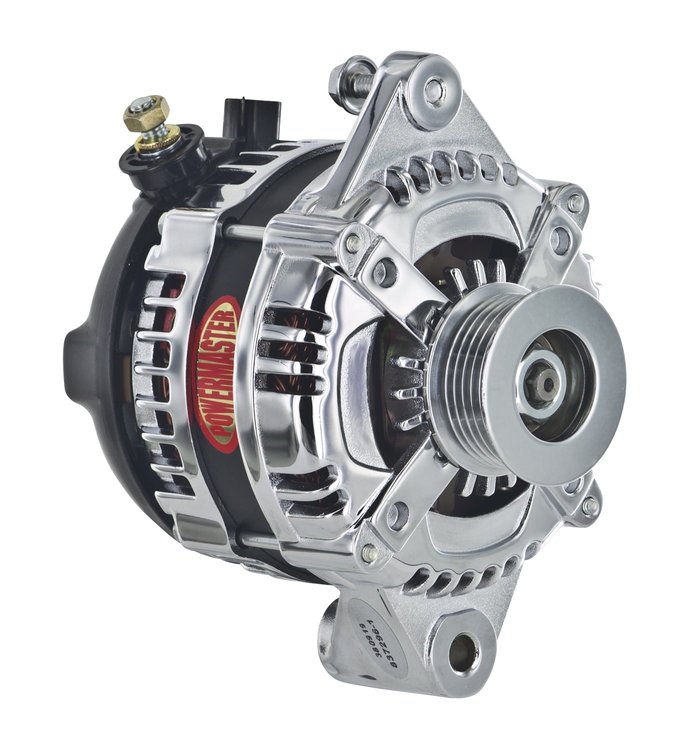 GM 12si-Style Alternator Chrome 3-Wire, Serpentine Pulley