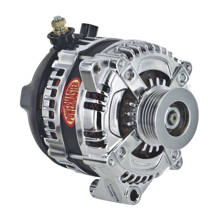 GM 12si-Style Alternator Chrome 3-Wire, Serpentine Pulley