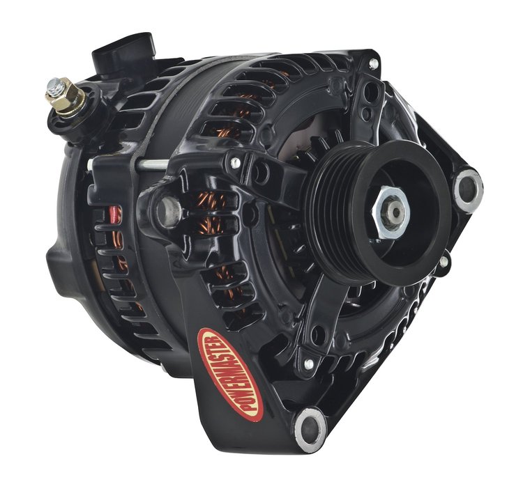 GM Alternator Black 3-Wire, Serpentine Pulley