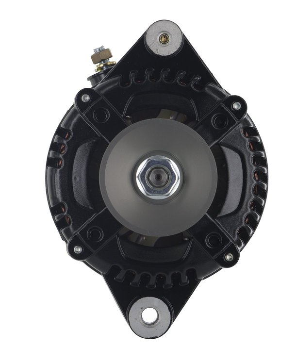 GM 12si-Style Alternator Black 3-Wire, V-Belt Pulley