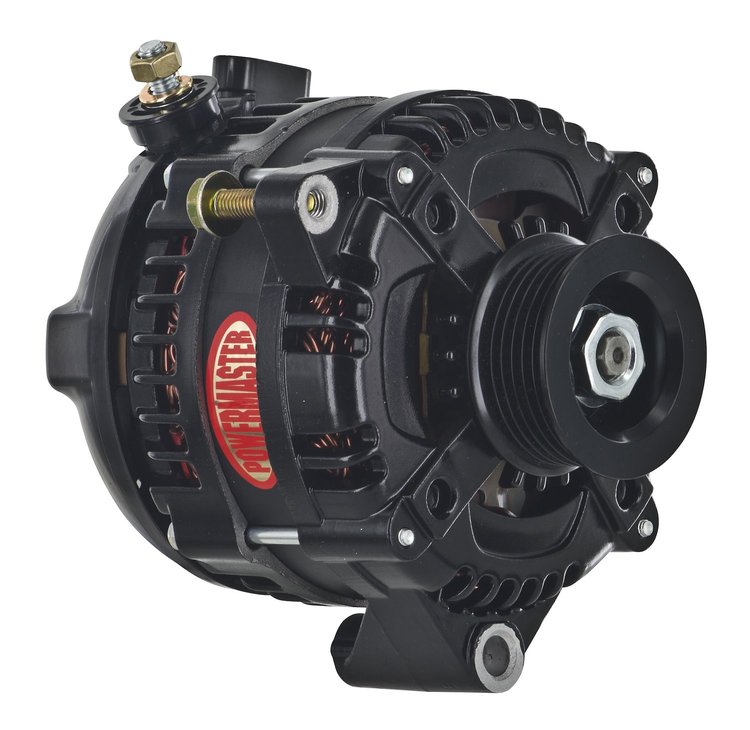GM 12si-Style Alternator Black 1-Wire, Serpentine Pulley