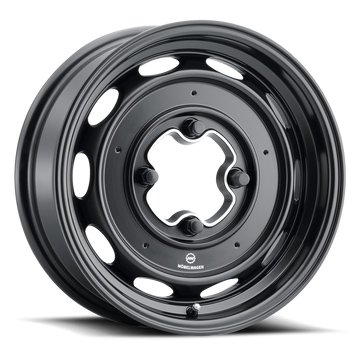 MW-430B Interceptor Wheel, Size: 15" x 4.50", Bolt Pattern: 4 x 130 mm [Finish: Black]