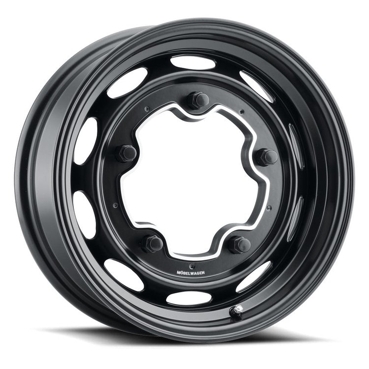 MW-520B Interceptor Wheel, Size: 15" x 5.50", Bolt Pattern: 5 x 205 mm [Finish: Black]