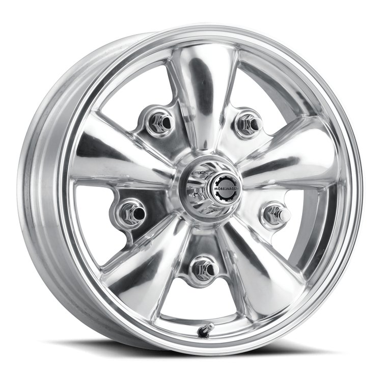 MW-720P Das Jager Wheel, Size: 15" x 5.50", Bolt Pattern: 5 x 205 mm [Finish: Polished]