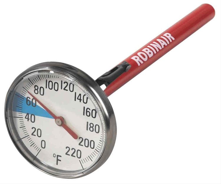 Dial Thermometer 0 Deg To 220 Deg F With 1-3/4in Face