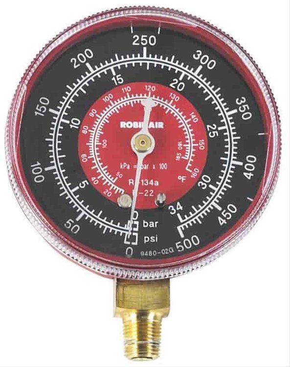 Gauge Hp- Psi/Bar/R-22/R-134 Fahrenheit