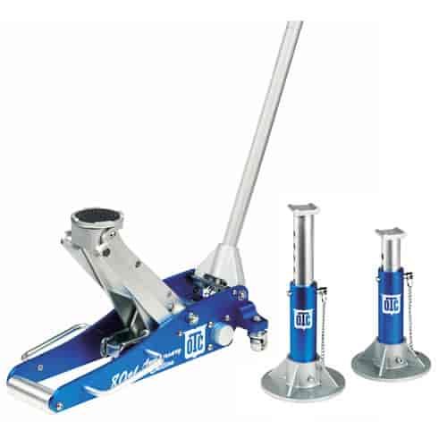 Aluminum Racing Jack Set Includes: 2-Ton Capacity Aluminum Racing Jack