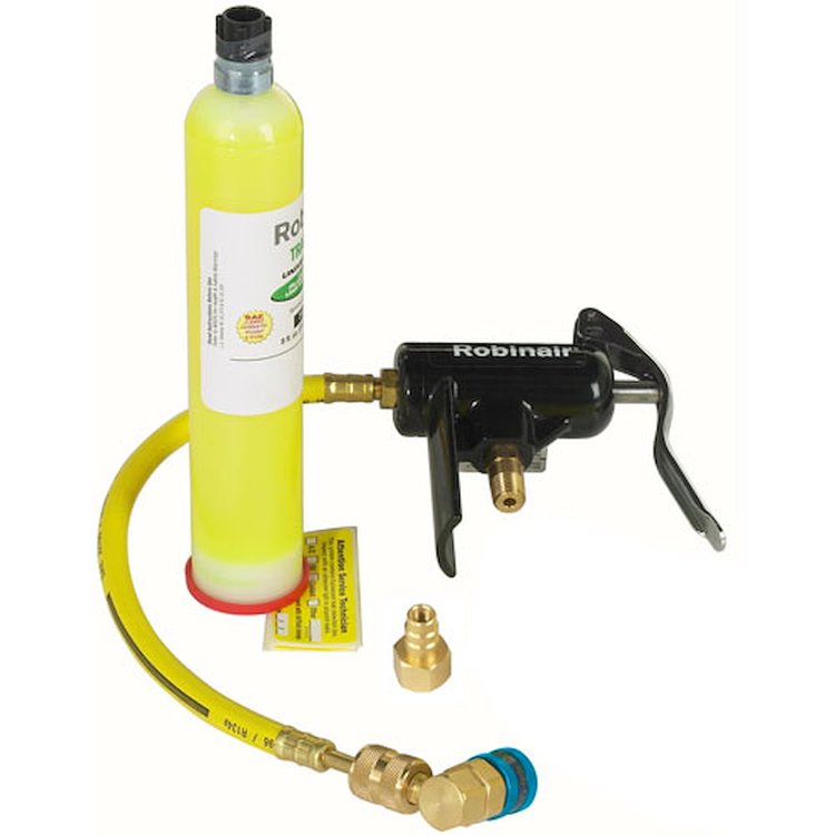 UV Leak Detection Kit Injection Gun Injects Pre-Measured 1/8 Oz. Amount Of Dye Includes: