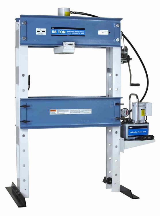 55 Ton Heavy Duty Shop Press W/Elect Pump