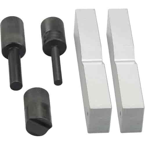 Press Accessory Set For 12-Ton, 20-Ton Bottle Jack Presses Set Includes: